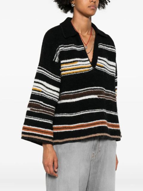 Missoni striped polo top - Black