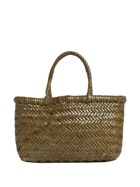 DRAGON DIFFUSION mini Flat Gora woven-design tote bag - Brown - zdjęcie produktu nr 2