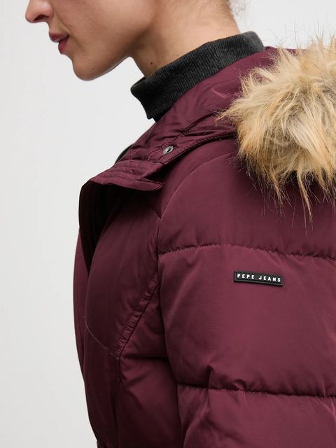 Pepe Jeans kurtka kolor bordowy zimowa PL4024336 - zdjęcie produktu nr 2