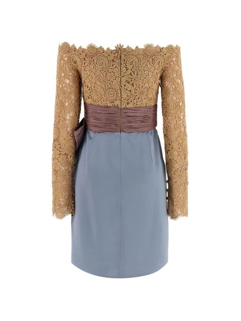 Valentino Garavani fleur ajours flower mix dress - Brown - zdjęcie produktu nr 2