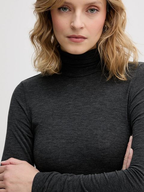 Sisley sukienka z domieszką jedwabiu kolor szary maxi prosta 4K3ZLV07R