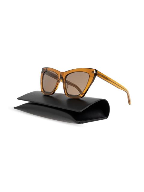 Saint Laurent Eyewear SL 214 Kate cat eye-frame sunglasses - Brown