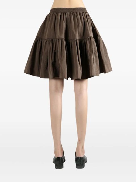 Cecilie Bahnsen ruffled pocket skirt - Brown