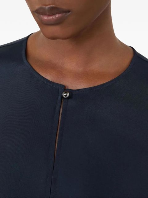 Max Mara button silk top - Blue