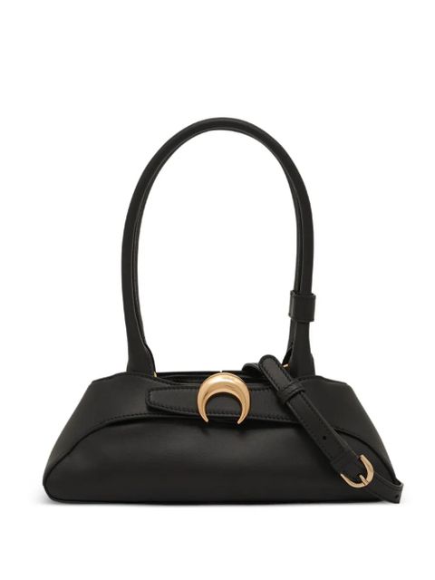 Marine Serre mini Aurora smooth-leather tote bag - Black - zdjęcie produktu nr 1