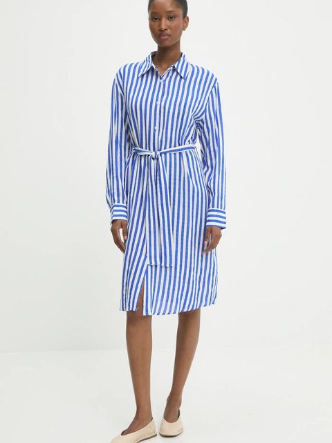 Answear.LAB sukienka z domieszką jedwabiu - zdjęcie produktu nr 2