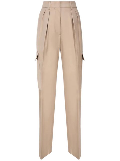 Sportmax pleat-detail cargo trousers - Neutrals - zdjęcie produktu nr 1