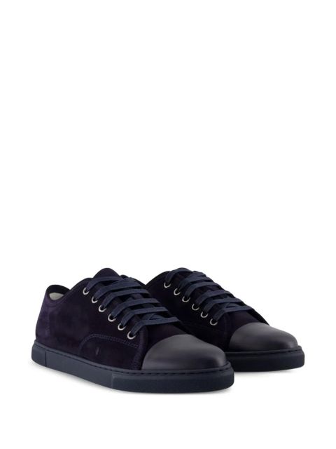 Lanvin suede leather cap-toe sneakers - Blue - zdjęcie produktu nr 2