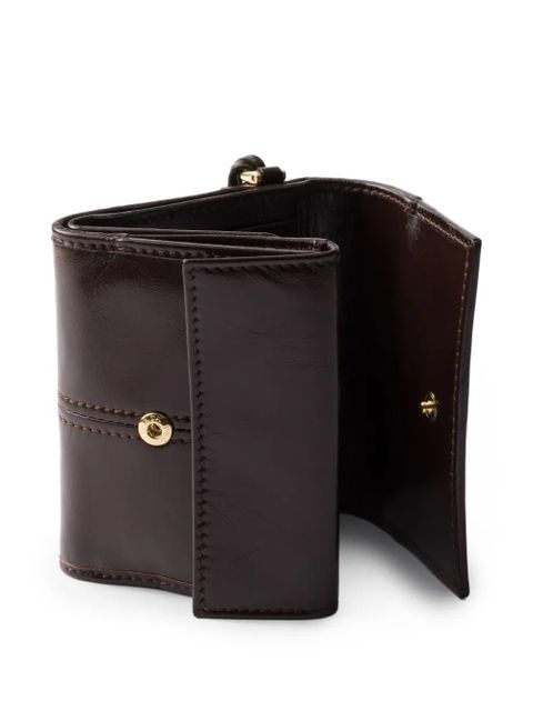 Prada small snap-closure leather wallet - Brown - zdjęcie produktu nr 2