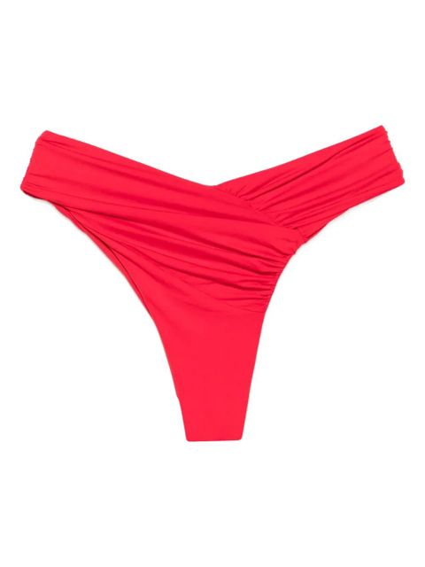 Magda Butrym twisted-waist bikini bottoms - Red