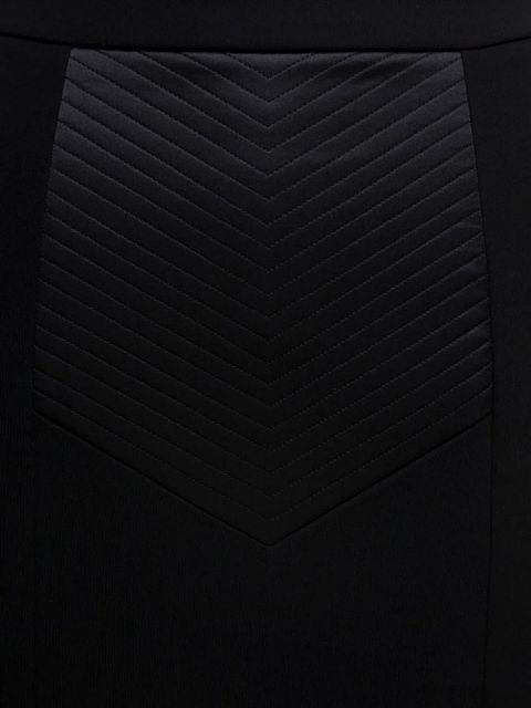 Dolce & Gabbana chevron-panel pencil midi skirt - Black