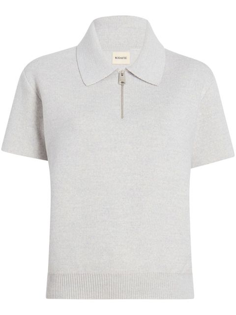 KHAITE The Gulliame knitted top - Grey