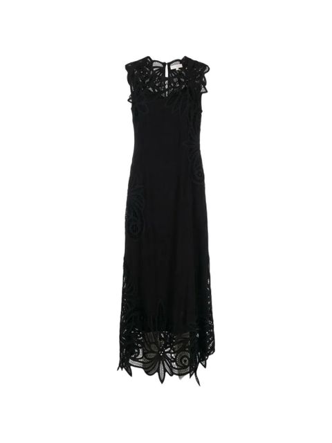 Ulla Johnson Idra lace-embroidered maxi dress - Black - zdjęcie produktu nr 1