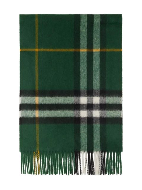 Burberry check cashmere scarf - Green - zdjęcie produktu nr 2
