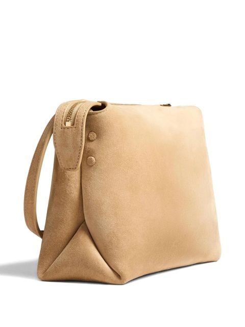 KHAITE Lina suede crossbody bag - Yellow