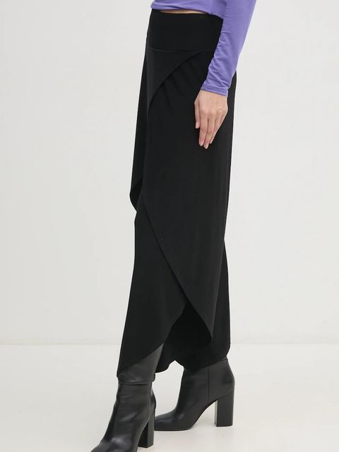 Joseph Ribkoff spodnie damskie kolor czarny szerokie high waist 211494