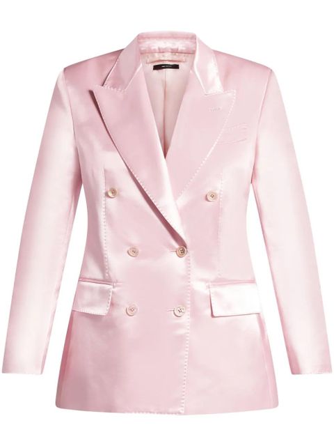 TOM FORD double-breasted satin jacket - Pink - zdjęcie produktu nr 1