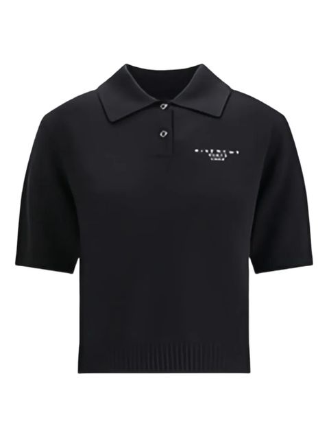 Givenchy short-sleeve logo polo top - Black