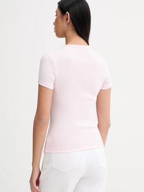 Tommy Jeans t-shirt damski kolor różowy DW0DW17881