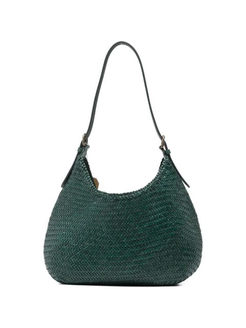 DRAGON DIFFUSION Luna Mezza woven top-handle tote bag - Green - zdjęcie produktu nr 1