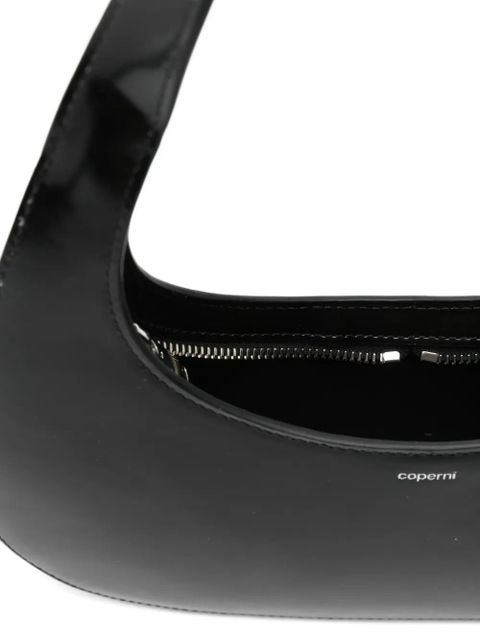 Coperni leather shoulder bag - Black