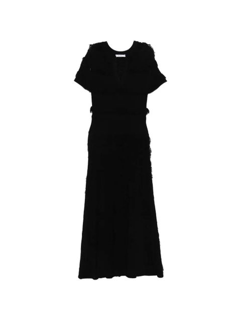 Max Mara Grazia fringed midi dress - Black - zdjęcie produktu nr 1