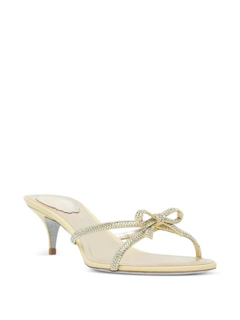 René Caovilla 50mm Lynette sandals - Yellow - zdjęcie produktu nr 2