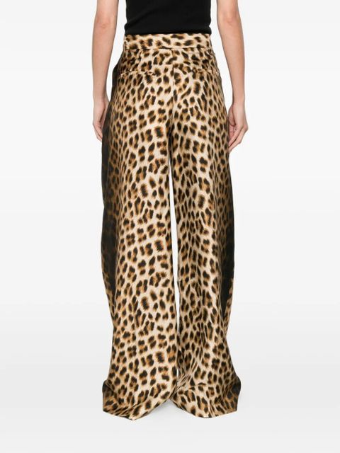 Sportmax leopard trousers - Neutrals
