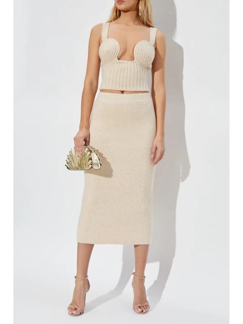 Cult Gaia Jodie knit skirt - Neutrals - zdjęcie produktu nr 2