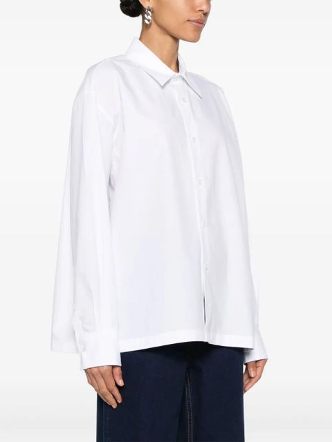 Alexander Wang logo-appliqué cotton shirt - White
