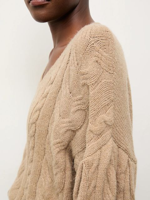 Answear.LAB sweter z dodatkiem wełny damski kolor brązowy