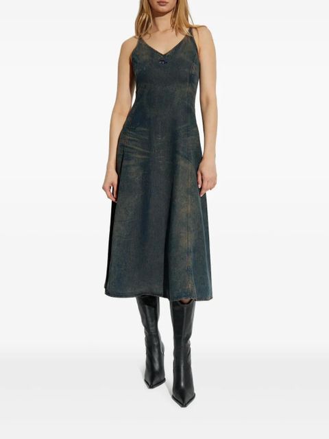 Diesel De-Beld-S V-neck denim dress - Blue - zdjęcie produktu nr 2
