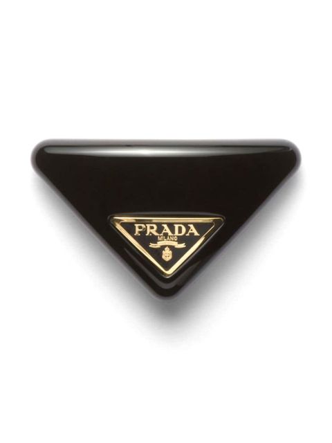 Prada Plexiglas triangle hair clip - Black - zdjęcie produktu nr 1
