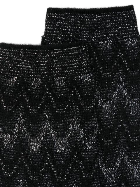 Missoni chevron-pattern socks - Black - zdjęcie produktu nr 2