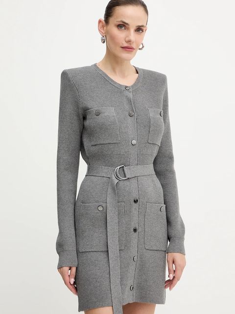 Liu Jo sukienka kolor szary mini prosta MF5371 MS99E - zdjęcie produktu nr 1