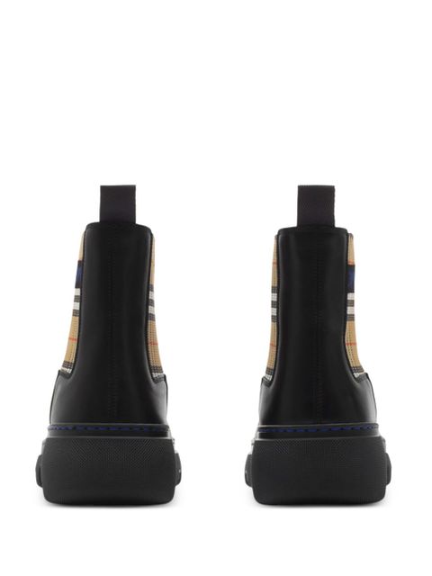 Burberry leather Chelsea boots - Black