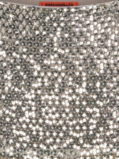 Simon Miller Dizzy sequin-embellishment mini skirt - Silver - zdjęcie produktu nr 2