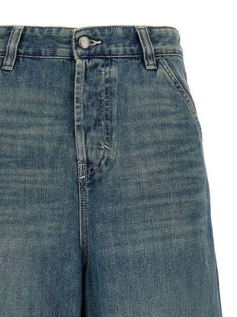Diesel D-Sire-W used-effect wide-leg jeans - Blue - zdjęcie produktu nr 2
