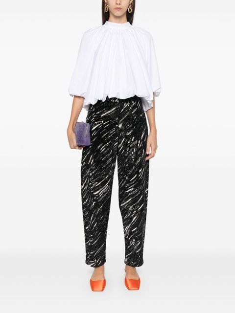 Marni crayon-print trousers - Black