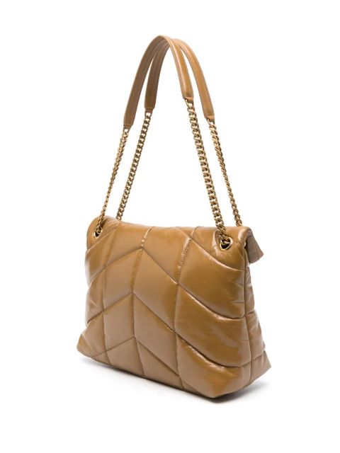 Saint Laurent medium Puffer leather shoulder bag - Brown