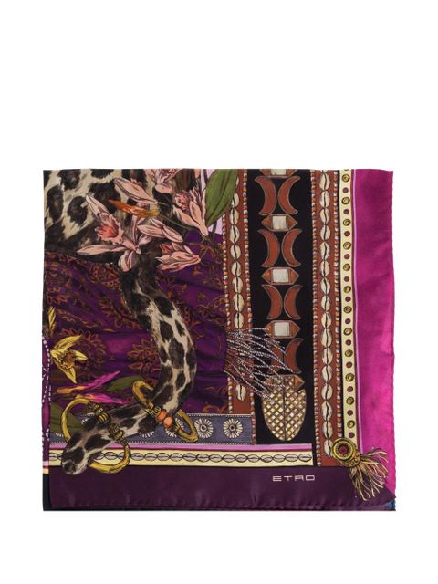 ETRO print scarf - Purple