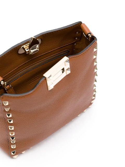 Valentino Garavani Rockstud crossbody bag - Brown