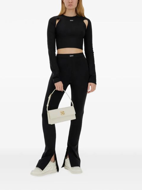 Off-White cut-out crop top - Black - zdjęcie produktu nr 2