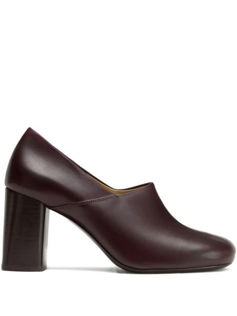 LEMAIRE 80mm Anatomic block-heel pumps - Brown - zdjęcie produktu nr 1