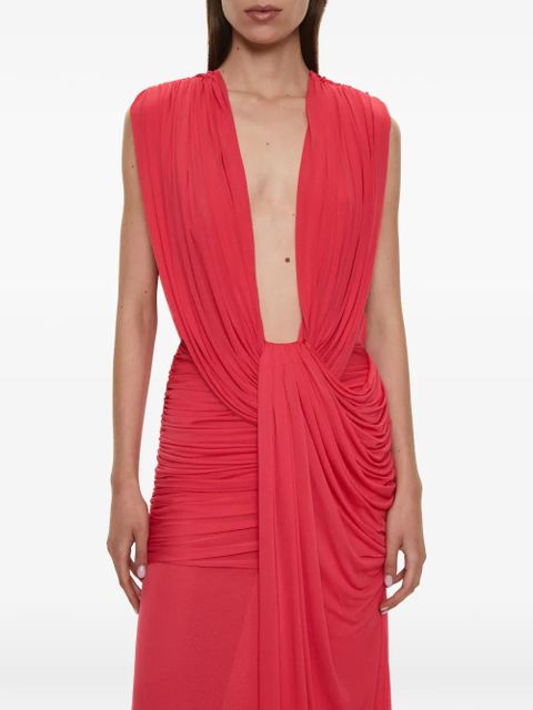 Christopher Esber Ripple drape gown - Red