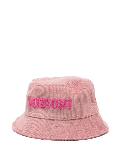 Missoni embroidered corduroy hat - Pink - zdjęcie produktu nr 1