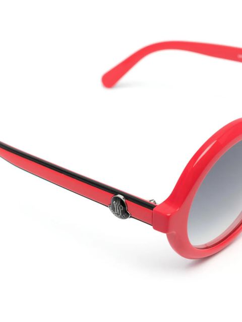 Moncler Eyewear Orbit round-frame sunglasses - Red