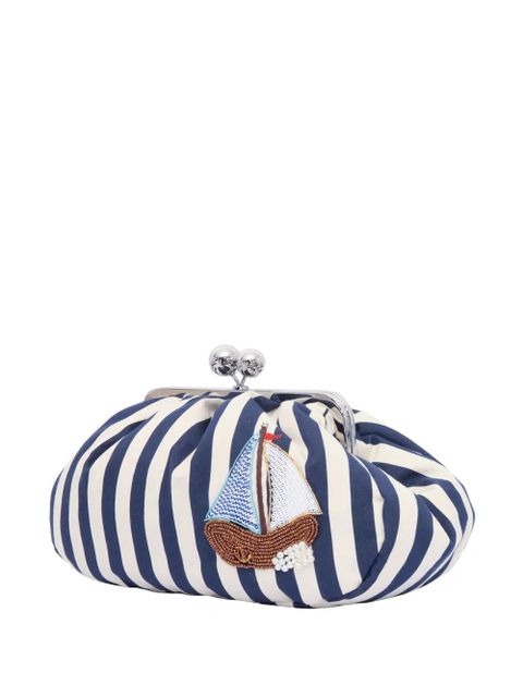 Weekend Max Mara striped sailboat-embellished shoulder bag - Blue - zdjęcie produktu nr 1