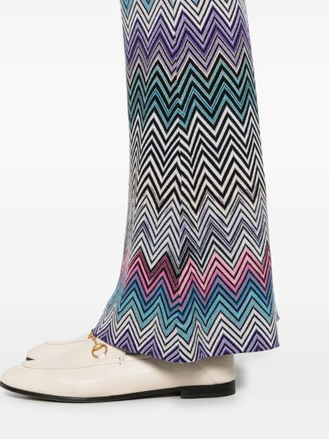 Missoni zigzag woven wool flared trousers - Pink - zdjęcie produktu nr 2