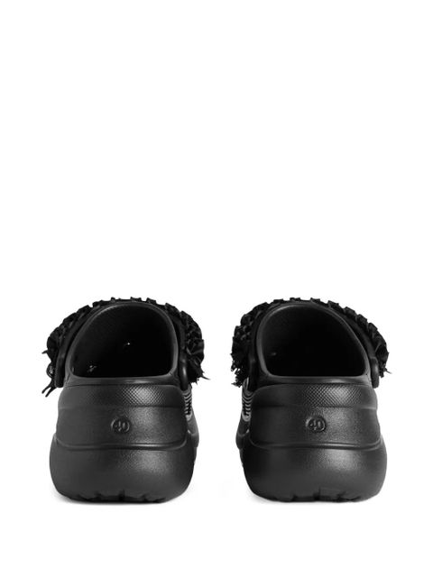 Balenciaga x Crocs™ JIBBITZ™ floral mules - Black